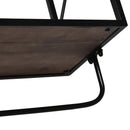 Scaffale da Parete 55x22,5x50 cm in Metallo e Legno 