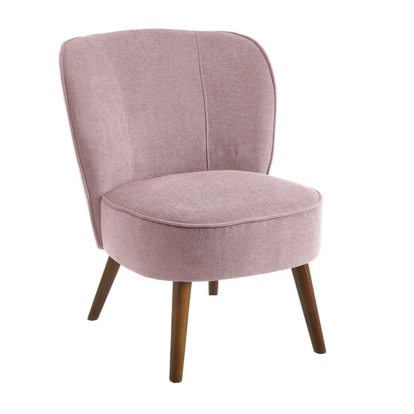 prezzo Poltrona Relax in Legno e Tessuto Colore Malva Rosa Modello Kansas 59x66x75H cm