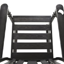 Sedia a Dondolo con Braccioli 68,5x87x113 cm in Acciaio Nero