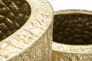 Porta Vasi Glasy Tris Ø50,8x114,9 cm - Ø40x92,7 cm - Ø29,8x70,5 cm in Ferro Oro      