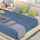 Coperta Misto Cotone 1 Piazza e Mezzo Cober Coprice Blu Jeans