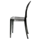 Set 4 Sedie 38x46x90,5 cm in Policarbonato da Interno Elizabet Grigio Fume