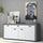 Madia Fiesta 4 ante 1 cassetto grigio cemento e bianco 177x40x76 cm