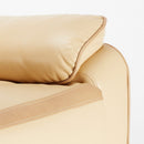Poltrona Relax Reclinabile Manuale 90x74x130 cm in Similpelle Beige