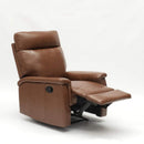 Poltrona Relax Reclinabile Manuale 80x94x102 cm in Similpelle Marrone