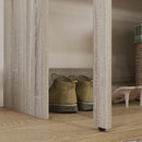 Consolle Tavolo Estraibile e 2 Cassetti 95x35x87 cm Rovere  