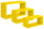 Set 3 Mensole da Parete Rettangolare in Fibra di Legno Trittico Giallo Canarino