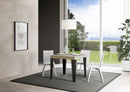  Tavolo Allungabile 90-246x90x77 cm Flame Premium Cashmere Telaio Antracite