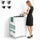 Mobile Cucina con Piano Cottura 2 Fuochi 60x40x85 cm con Piastre in Ghisa Bianco