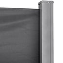 Frangivista da Giardino Estensibile 300x180A cm Poliestere Anti UV e Alluminio Grigio   