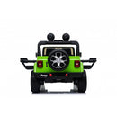 Macchina Elettrica per Bambini Fuoristrada Jeep Wrangler Rubicon 12V con Telecomando Verde