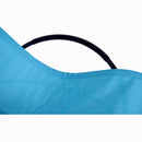 Sedia a Dondolo Moderna da Giardino in Textilene Blu 154x80x84 cm 