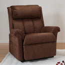 Poltrona Relax Elettrica Greta con Alzapersona Lift 1 Motore Massaggiante in Microfibra Marrone