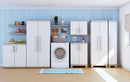Armadio da Esterno 2 Ripiani 89x54x93H cm in Plastica Keter Excellence XL Basso Beige/Tortora