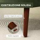 Poltrona Moderna da Camera Imbottita in Velluto Verde  