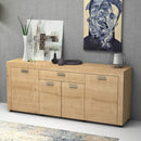Madia Fiesta 4 ante e 1 cassetto rovere 177x40x76 cm
