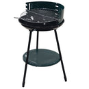 Barbecue a Carbone Carbonella Rotondo Ø42x77 cm con Vassoio in Acciaio al Carbonio Verde      