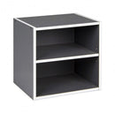 Cubo con Mensola Composite in Legno Grigio