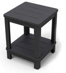 Tavolino da Giardino 40,5x40,5x52 cm in Resina Keter Deluxe Side Antracite