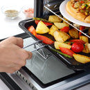 Fornetto Elettrico 1400W 16 Litri con Griglia e Teglia Argento e Nero