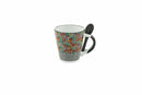 Set 6 Tazzine da Caffè Ø6x6,5 cm in Gres Villa d'Este Home Tivoli Carribbean Queen