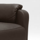 Poltrona Relax Reclinabile Manuale 75x95x103 cm in Similpelle Marrone Scuro