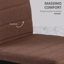 Set 4 Sedie 41x50x97 cm in Tessuto Cachi