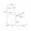 Poltrona Alzapersona Elettrica 2 Motori 73x94x103 cm in Tessuto Beige