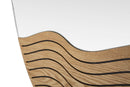 Specchio da Muro Lines 50x1,5x80 cm in MDF e Specchio Multicolor      