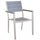Poltrona Cervia Impilabile 58x58x89 h cm in Alluminio Tortora
