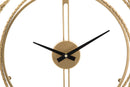Orologio da Muro Oro Strips Ø 50x4 cm in Ferro 