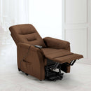 Poltrona Alzapersona Elettrica 1 Motore 77x79x115 cmin Tessuto Marrone