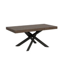 Tavolo Allungabile 200-460x90x77 cm Volantis Noce Telaio Antracite 