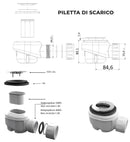 Piatto Doccia in Pietra Bonussi Manila Grigio Chiaro Varie Misure