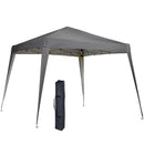 Gazebo Pieghevole 240x240 cm con Protezione UV e borsa in Tessuto Oxford Grigio      