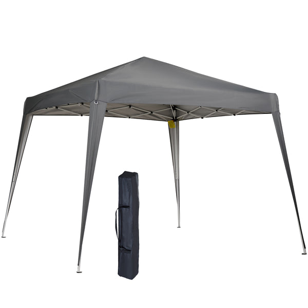 online Gazebo Pieghevole 240x240 cm con Protezione UV e borsa in Tessuto Oxford Grigio