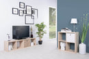 Libreria Quadrata con 4 Vani 77x33x77 cm Fumer Quadra-4B Rovere