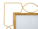 Cornice Iron Glam U 24x1,5x28 cm in Ferro e Vetro