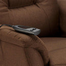 Poltrona Alzapersona Elettrica 1 Motore 77x79x115 cmin Tessuto Marrone