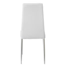 Set 6 Sedie 41x41x96 cm in Similpelle da Interno Bianche