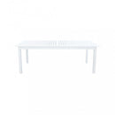 Tavolo Cuba Allungabile 220/280x100x75 h cm in Alluminio Bianco