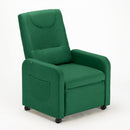 Poltrona Relax Reclinabile Manuale 62x71x100 cm in Tessuto Verde