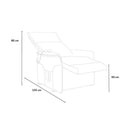Poltrona Alzapersona Elettrica 1 Motore 73x94x103 cm in Tessuto Beige