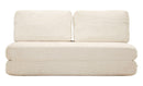 Divano Letto Faster Bianco 150x100x80 cm in Spugna e Poliestere Bianco      