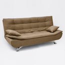Divano Letto 190x83x93 cm in Microfibra Beige