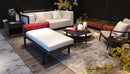 Camino Elettrico da Incasso 50,7x20x180 cm 1500W Effetto Fiamma Sined Amiata Nero
