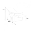 Poltrona Alzapersona Elettrica 2 Motori 73x94x103 cm in Tessuto Beige