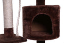 Albero Tiragraffi con Cuccia per Gatti H112 cm Rizzetti Rubik Marrone