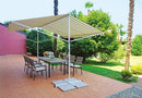Gazebo da Giardino in Ferro 4x4m Vorghini Marquise Giallo e Marrone