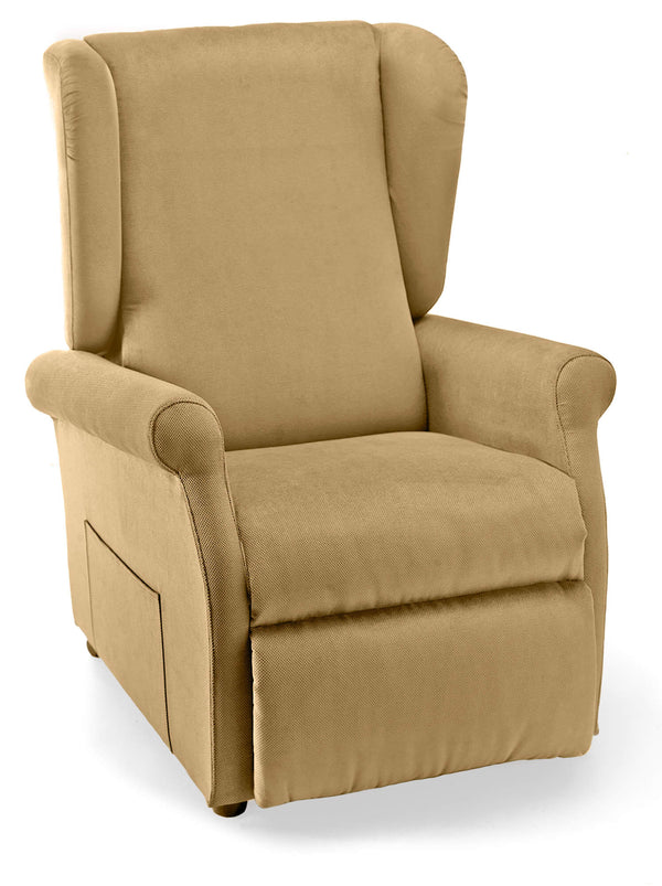 online Poltrona Alzapersona Elettrica 2 Motori 75x107x84 cm in Tessuto Dispositivo Medico 1 Beige